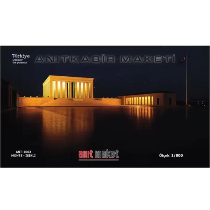 Anıtkabir Maketi Monte - LED Işıklı 29×17 cm - Görsel 9