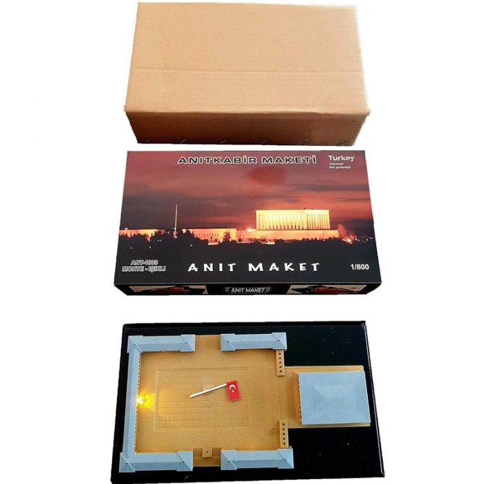 Anıtkabir Maketi Monte - LED Işıklı 29×17 cm - Görsel 8